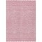 Homeroots 3' X 5' Pink And Ivory Chevron Washable Indoor Outdoor Area Rug 596285 - alternate 7