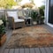 Homeroots 9' X 12' Khaki Brown And Copper Abstract Washable Indoor Outdoor Area Rug 606138 - alternate 8