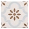 Andova Tiles Istanelle Theosis Blue 8-in. Encaustic Patterned Matte Porcelain Wall & Floor Tile, 19PK ANDIST1121 - alternate 1