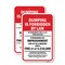 Signmission Dumping Is Forbidden By Law Bilingual, 18'' X 24'' 2 Signs, Heavy Gauge Aluminum, 2PK A-1824-2PACK-25231 - alternate 1