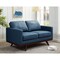 Leisuremod Chester Modern Leather Loveseat with Birch Wood Base, Navy Blue CS58NBU-L - alternate 9
