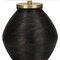 Homeroots 25" Black and Gold Concrete Round Table Lamp With Ivory Drum Shade 545853 - alternate 5