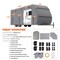 Vevor Trailer Travel RV Cover 22-24 ft Class A Camper Cover Non-Woven Fabric XYDFCZ22-24 - alternate 7