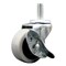Service Caster 2 Inch Thermoplastic Rubber Wheel 1/2 Inch Threaded Stem Caster with Brake SCC SCC-TS05S210-TPRS-SLB-121315 - alternate 1
