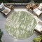 Homeroots 8' Sage And Ivory Round Abstract Washable Indoor Outdoor Area Rug 613316 - alternate 7
