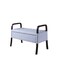 Homeroots 17in Black And Gray Upholstered 100% Polyester Trellis Entryway Bench With Flip Top 469440 - alternate 5