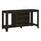 Homeroots 48in Dark Brown Open shelving TV Stand 333254 - alternate 1