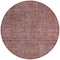 Homeroots 8' Orange And Copper Round Southwestern Washable Indoor Outdoor Area Rug 587076 - alternate 5