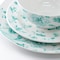 Martha Stewart Chinoserie 12 Piece Round Porcelain Dinnerware Set in Teal 138561.12R - alternate 5