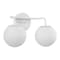 Jonathan Y Louis Parisian Globe 15" 2-Light Metal/Frosted Glass Modern Contemporary LED Vanity Light, White JYL3535D - alternate 11