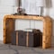 Bali & Pari Revelle Modern and Contemporary Natural Light Mappa Real Burl Wood Console Table 249-13929-ZORO - alternate 8