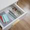 Martha Stewart Brody Set of 3 Stack and Slide Plastic Tray Office Desktop Organizers, 2- Small and 1-Medium BE-PB3316-3-CLR-MS - alternate 8