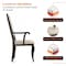 Leisuremod Madera High Back Leather Dining Chair, Wood-Look Aluminum Base MCAWNC-18PW - alternate 10