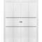 Sartodoors Sliding Closet Double Bi-fold Doors, Planum 0014 White Silk and Aluminum Strips, Sturdy Tracks Mold PLANUM0014DBF-WS-72 x 84 (4* 18x84) - alternate 1