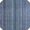 Homeroots 8' Blue Gray And Sky Blue Round Striped Washable Indoor Outdoor Area Rug 616366 - alternate 6