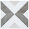 Andova Tiles Luv Ahava Grey 8-in Encaustic Matte Porcelain Wall & Floor Tile ANDLUV457 - alternate 5