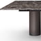 Homeroots 108" Brown and Black Marble and Stainless Steel Dining Table 718890 - alternate 6