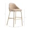 Manhattan Comfort Gracie Barstool in Tan and Gold - Set of 3 3-BS022-GTN - alternate 9