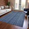 Homeroots 9' X 12' Blue Gray And Sky Blue Striped Washable Indoor Outdoor Area Rug 616368 - alternate 7