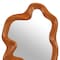 Homeroots 35" Brown Solid Wood Abstract Geometric Framed Accent Mirror 558338 - alternate 4
