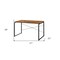 Homeroots 47" Brown and Black Writing Desk 491459 - alternate 5