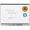 Quartet Grid Board, Steel, 48 in, 72 in, Aluminum/Plastic Frame, White, Gloss TEM547B - alternate 1