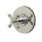 Kingston Brass Single-Handle Six-Way Diverter Valve with Round Trim Kit, Polished Nickel KS4036BX - alternate 1