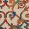 Homeroots 4' Ivory Blue Orange And Green Round Trellis Indoor Outdoor Area Rug 546797 - alternate 8