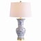 Jonathan Y Leo 28.5" Chinoiserie LED Table Lamp, Blue/White JYL5014A - alternate 1
