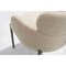 Homeroots Beige and Gunmetal Boucle and Steel Dining Arm Chair 719094 - alternate 8