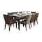 Hospitality Rattan Patio Soho 9-Piece Rectangular Dining Side Chair Set with Cushions 903-3308-JBP-9DS-CUSH - alternate 1