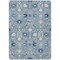 Homeroots 3' X 5' Denim Blue Ivory And Beige Oriental Washable Indoor Outdoor Area Rug 598034 - alternate 9