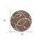 Homeroots 8' Brown And Beige Round Abstract Washable Indoor Outdoor Area Rug 597465 - alternate 7