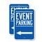 Signmission Thanks for Coming Turn Right for Exit Event Parking wit, 12'' X 18'', Heavy Gauge Aluminum, 2PK A-1218-2PACK-22824 - alternate 1