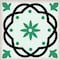 Homeroots 4" X 4" Green And White Mosaic Peel And Stick Removable Tiles 390828 - alternate 5
