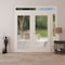 Vdomdoors Front Exterior Prehung Metal-Plastic Double Doors Frosted Glass / MANUX 8102 White Silk / Office Co MANUX8102DEXD-WS-W72+14xH80+16-LH-I - alternate 3