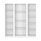 Homeroots Set of Three White Wood Fourteen Tier Modular Bookcase, 3PK 546632 - alternate 7