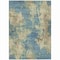 Homeroots 8' X 10' Blue And Beige Abstract Washable Indoor Outdoor Area Rug 630678 - alternate 7
