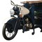 Homeroots Blue and White Metal And Solid Wood Rolling Bar Cart With Wine Storage 489629 - alternate 3