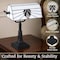Lavish Home Tiffany Style Bankers Desk Lamp with Stained Glass Shade, Black 72-TIFF-14 - alternate 5