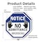 Signmission Notice No Admittance Employees Only, 18 inch X 18 inch, Plastic Sign, 2PK OC-P-2PACK-18-52 - alternate 7