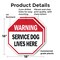 Signmission Warning Service Dog Lives Here, 18 inch X 18 inch, Plastic Sign, 2PK OC-P-2PACK-18-192 - alternate 6