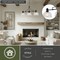 Vaxcel Beloit 3L LED Compatible Black Farmhouse Linear Chandelier Island Pendant Light Fixture Clear Glass H0293 - alternate 8