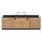 Diversified Spaces Wall Service Bench, Oak, Wood Frame, 108 in W, Red 3246K - alternate 1