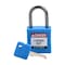 Brady Velocity Compact Lockout Padlocks Nylon 1in Shackle Clearance KD Blue CPPL-BLU-25AL-KD - alternate 1