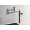 Kingston Brass Deck Mount Pot Filler Faucet with Knurled Handle, Antique Brass KS3703RKZ - alternate 5