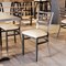 Flash Furniture HERCULES Silver Antique Finish with Clear Coat Ladder Back Metal Restaurant Chair - Tan Vinyl Seat XU-DG694BLAD-CLR-TNV-GG - alternate 10