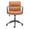 Homeroots Brown and Black Adjustable Height Swivel Rolling Office Chair 571399 - alternate 8