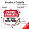 Signmission Private Property Shield Sign Private Pro, 4 inch X 4 inch, Vinyl Decal, 2PK SHI-D-2PACK-4-444 - alternate 4