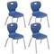 Correll Stacking Student Chair, 14in, Light Texture Seat, Chrome Legs, Blue, 4PK CSCHR14-27-4PK - alternate 10